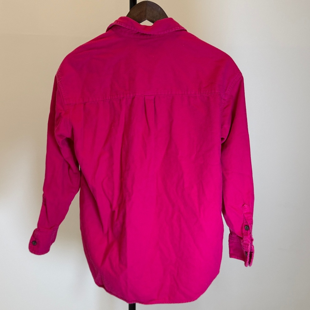 Universal Thread Fuchsia Oversized Button Down Sh… - image 5